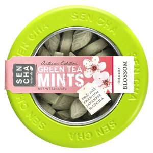 Sencha Naturals, Artisan Edition, мята с зеленым чаем, вишневый цвет, 35 г (1,2 унции)