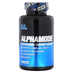 EVLution Nutrition, Alphamode, матрица для поддержки уровня тестостерона, 60 таблеток