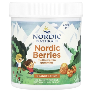 Nordic Naturals, Nordic Berries, мультивитаминные жевательные таблетки, для детей от 3 лет, оригинальный вкус, 120 жевательных таблеток
