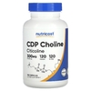 Nutricost, CDP Choline, цитиколин, 300 мг, 120 капсул