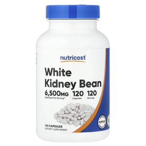 Nutricost, Белая фасоль, 6500 мг, 120 капсул