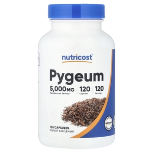 Nutricost, Pygeum, 5000 мг, 120 капсул