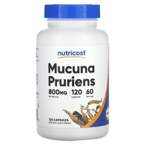 Nutricost, Mucuna Pruriens, 120 капсул (400 мг на капсулу)