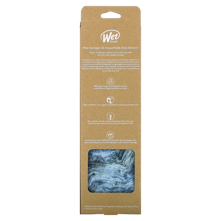 Wet Brush, Кисть для усиления блеска с аргановым маслом, 1 шт.
