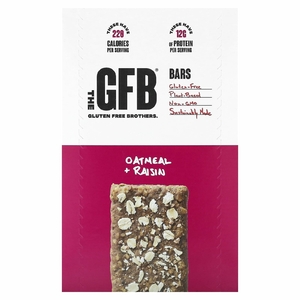 The GFB, Батончики без глютена, овсяные батончики с изюмом, 12 батончиков, 58 г (2,05 унции) каждый