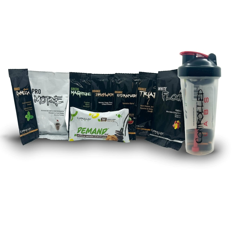 Controlled Labs, Fitrider, шейкер для коктейлей с пробниками, 828,06 мл (28 унций) (Товар снят с продажи) 