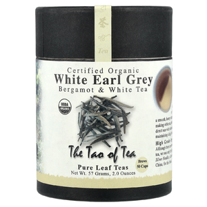 The Tao of Tea, Сертифицированный органический бергамот и белый чай, белый эрл грей, 57 г (2 унции)