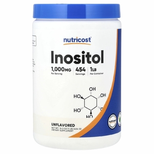 Nutricost, инозитол, без добавок, 454 г (16,2 унции)