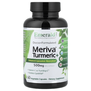 Emerald Laboratories, Meriva® Куркума +, 60 овощных капсул