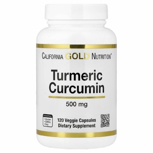 California Gold Nutrition, куркумин из куркумы, 500 мг, 120 растительных капсул