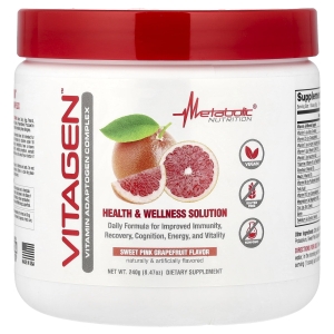 Metabolic Nutrition, VitaGen™, сладкий розовый грейпфрут, 240 г (8,47 унции) (Товар снят с продажи) 
