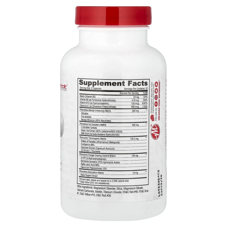 Metabolic Nutrition, Фенодрекс, 60 капсул