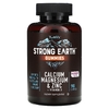 YumVs, Жевательные мармеладки Strong Earth, кальций, магний и цинк + витамин D, малина, 90 жевательных таблеток