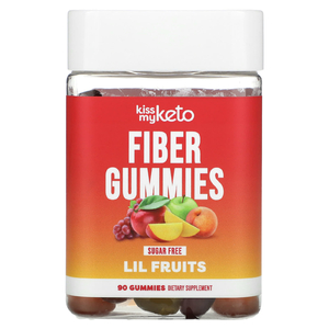 Kiss My Keto, Жевательные мармеладки с клетчаткой, Lil Fruits, без сахара, 90 жевательных таблеток (Товар снят с продажи) 