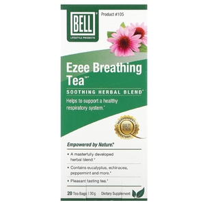 Bell Lifestyle, Ezee Breathing Tea, успокаивающая травяная смесь, 20 чайных пакетиков, 30 г