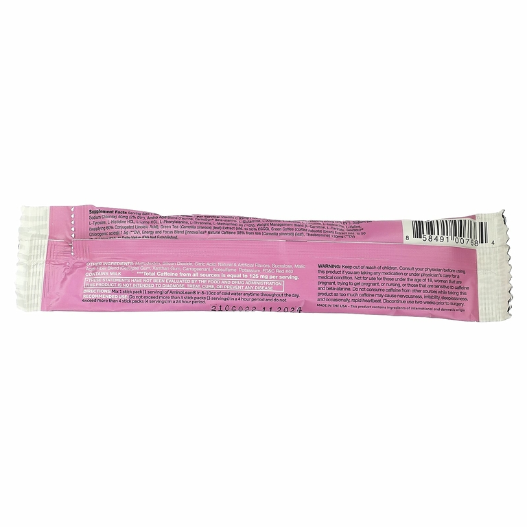 RSP Nutrition, AminoLean, розовый лимонад, 1 пакетик, 9 г (0,56 унции)