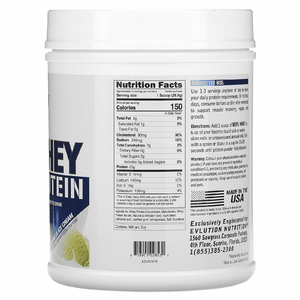 EVLution Nutrition, 100% сывороточный протеин, ванильное мороженое, 454 г (1 фунт)