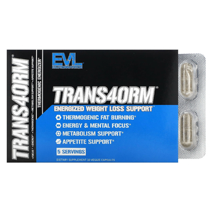 EVLution Nutrition, Trans4orm, активная поддержка для снижения веса, 10 растительных капсул