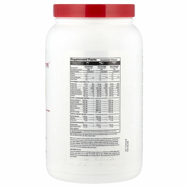 Metabolic Nutrition, PSP Physique, стимулирующий предтренировку, лимонад, 672 г (23,7 унции)
