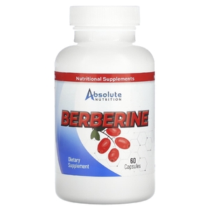 Absolute Nutrition, Берберин, 60 капсул (600 мг в 1 капсуле)