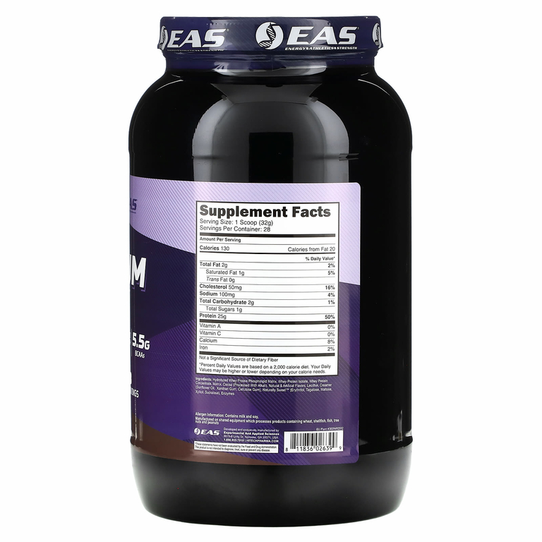 EAS, 100% Platinum Whey, шоколадное мороженое, 907 г (2 фунта)