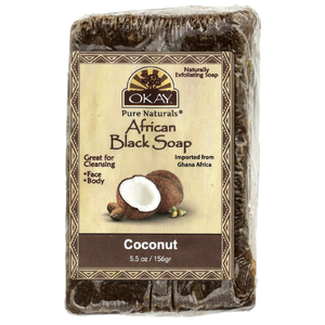 Okay Pure Naturals, Африканское черное мыло, кокос, 156 г (5,5 унции)