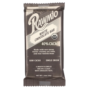 Rawmio, Плитка белого шоколада, 50 г (1,76 унции)