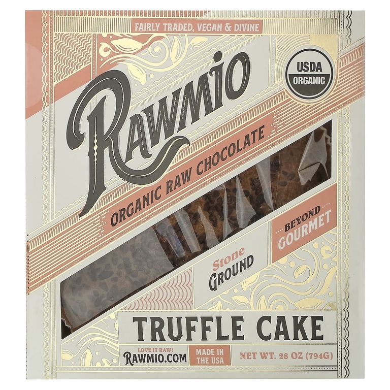 Rawmio, Органический шоколадный торт с трюфелем, 794 г (28 унций)