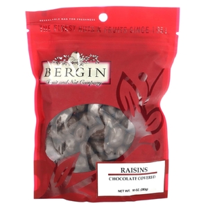 Bergin Fruit and Nut Company, Изюм, в шоколаде, 283 г (10 унций)