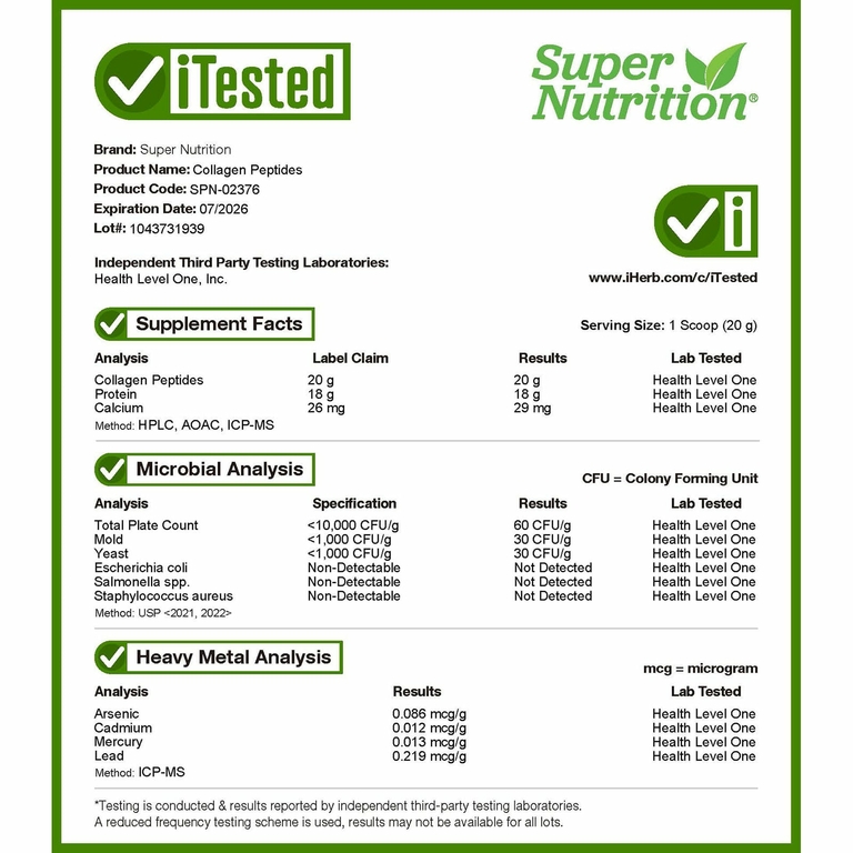Super Nutrition, пептиды коллагена, без добавок, 280 г (9,88 унции)