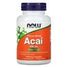NOW Foods, сублимированные ягоды асаи, 500 мг, 100 растительных капсул
