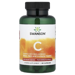 Swanson Vitamins, Витамин C с биофлавоноидами, 90 капсул