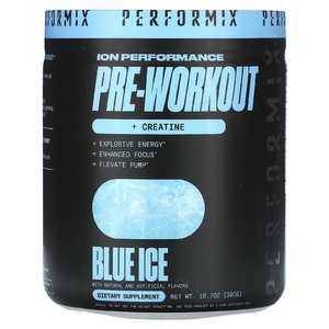 Performix, Ion Performance перед тренировкой + креатин, голубой лед, 303 г (10,7 унции)