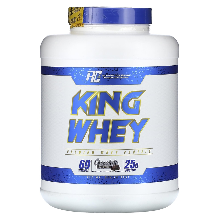Ronnie Coleman, Signature Series, King Whey, шоколадный брауни, 2,3 кг (5 фунтов)