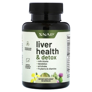 Snap Supplements, Здоровье печени и детоксикация, 60 капсул
