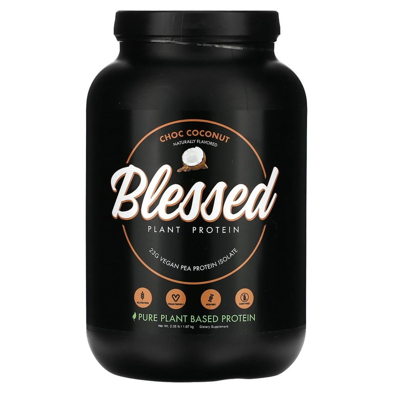 Blessed, Растительный белок, шоколадный кокос, 1,07 кг (2,35 фунта) (Товар снят с продажи) 