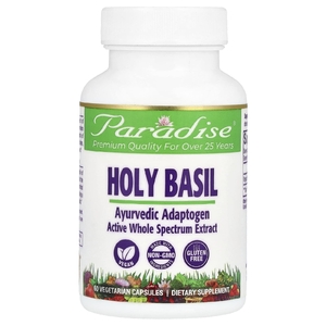 Paradise Herbs, Базилик священный, 60 вегетарианских капсул