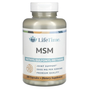 LifeTime Vitamins, МСМ, 180 капсул (1000 мг в каждой капсуле)