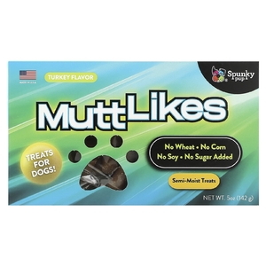 Spunky Pup, MuttLikes, лакомства для собак, индейка, 142 г (5 унций) (Товар снят с продажи) 