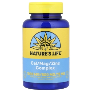 Nature's Life, Комплекс кальция, магния и цинка, 100 капсул (Товар снят с продажи) 