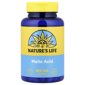 Nature's Life, Яблочная кислота, 800 мг, 100 капсул