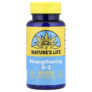 Nature's Life, Усиление витамина D2, 50 мкг (2000 МЕ), 90 капсул