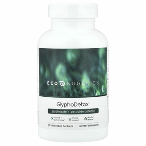 Econugenics, GlyphoDetox™, добавка с глифосатом и пестицидами, 60 вегетарианских капсул