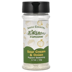 Amish Country Popcorn, приправа для попкорна, сметана и лук, 133 г (4,7 унции)