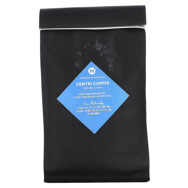 Centri Coffee, Centri Coffee, органический французский, карамель и шоколад, цельные зерна, без кофеина, 340 г (12 унций)