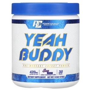 Ronnie Coleman, Signature Series, Yeah Buddy, энергетический порошок перед тренировкой, с кислинкой, 270 г (9,5 унции)