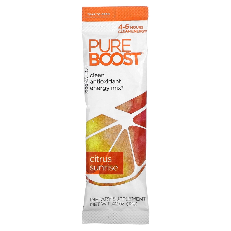 Pureboost, Чистая энергетическая смесь с антиоксидантами, Citrus Sunrise, 10 пакетиков, 12 г (0,42 унции) (Товар снят с продажи) 