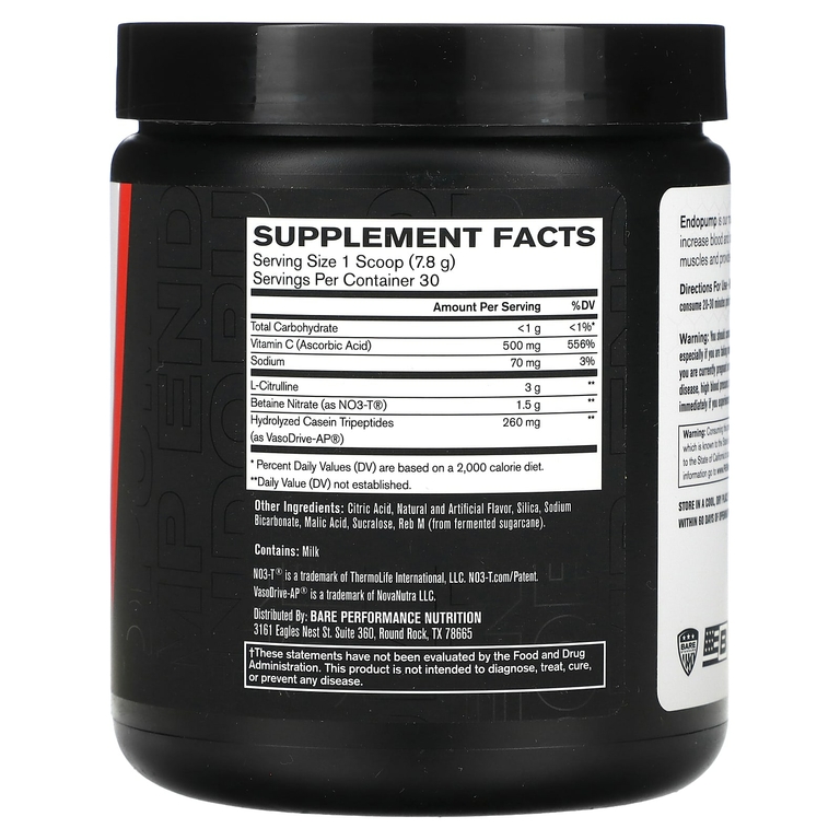 BPN, Endo Pump, Muscle Pump Enhancer, ежевичный лимонад, 234 г (8,3 унции) (Товар снят с продажи) 