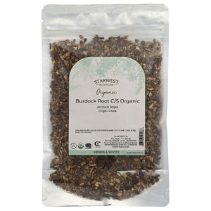 Starwest Botanicals, Органический корень лопуха C/S, 4 унции (113,4 г)