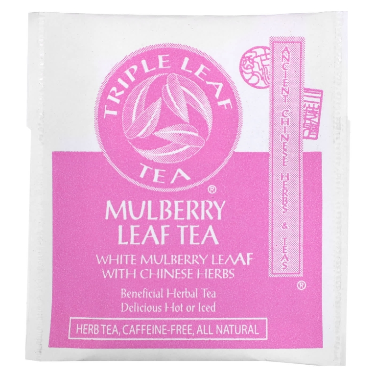 Triple Leaf Tea, чай из листьев шелковицы, 20 чайных пакетиков, 33 г (1,16 унции)
